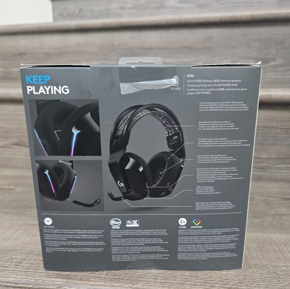 Logitech - G733 LIGHTSPEED Wireless DTS Headphone:X v2.0 Over-the-Ear Gaming ... - Picture 3 of 5
